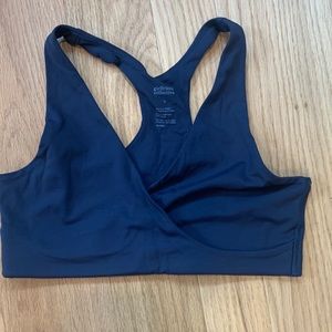 Girlfriend Collective May crossover nursing bra Navy Blue size medium